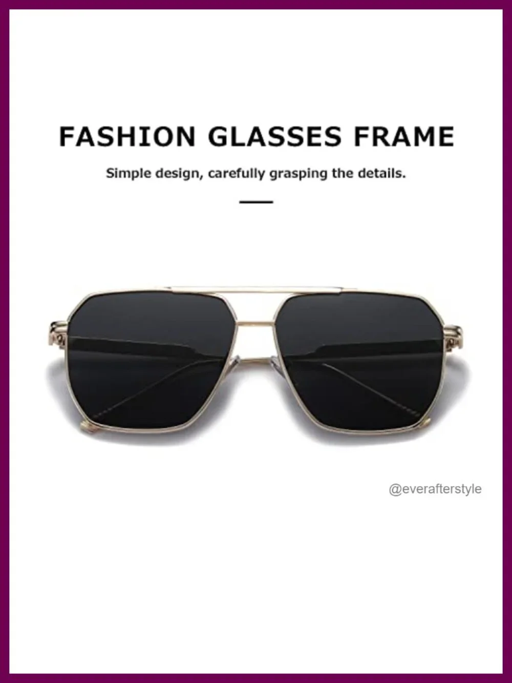 Polarized Square Sunglasses UV Protection Stainless Steel Frame